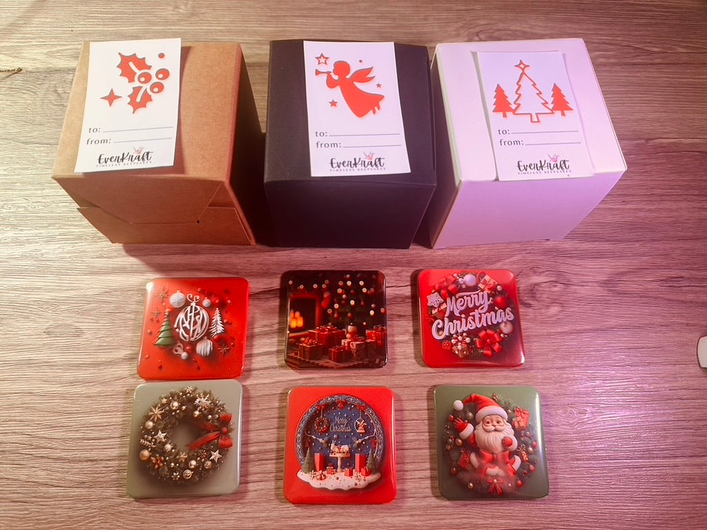 Box with Tag - White