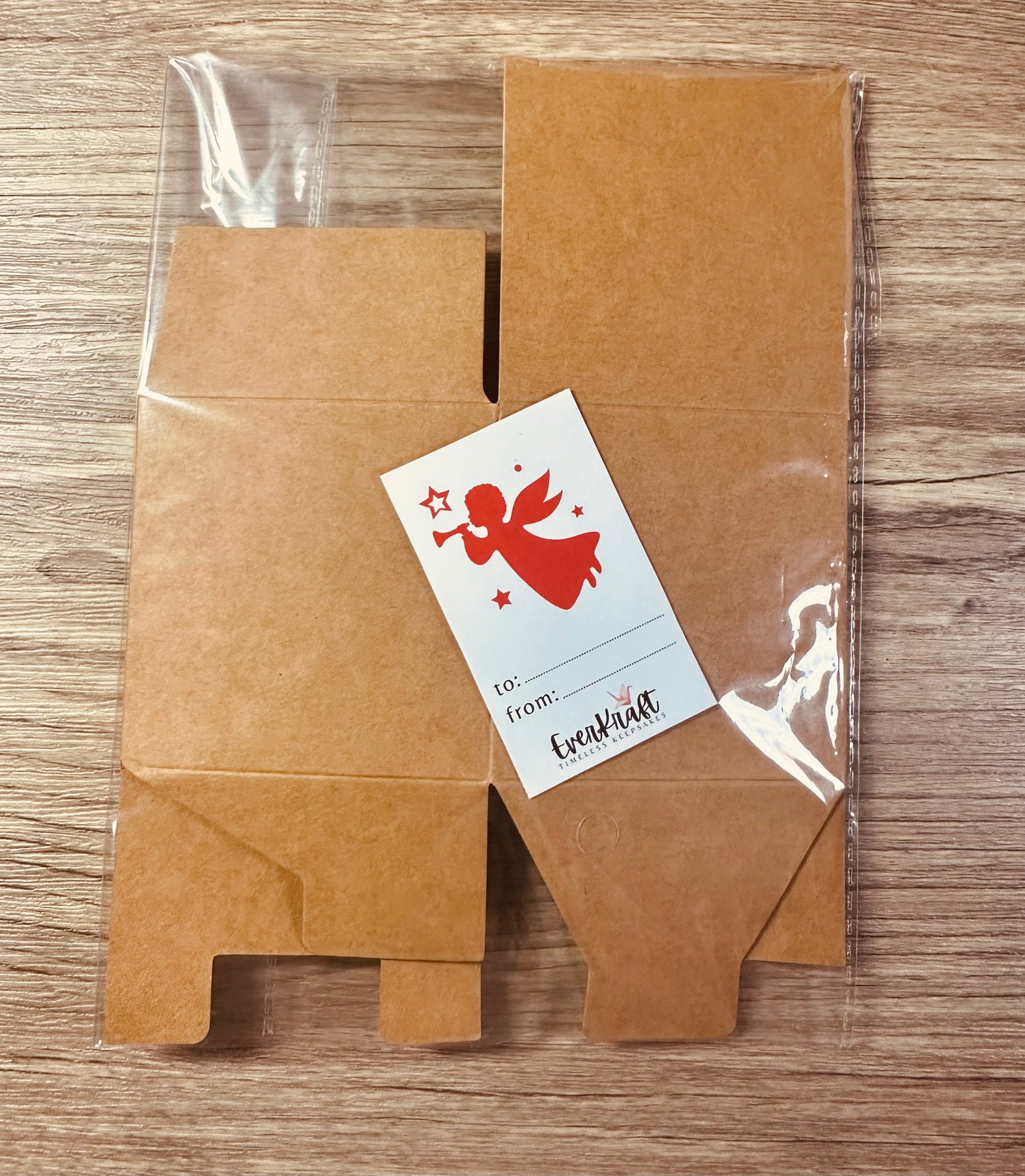 Box with Tag - Brown