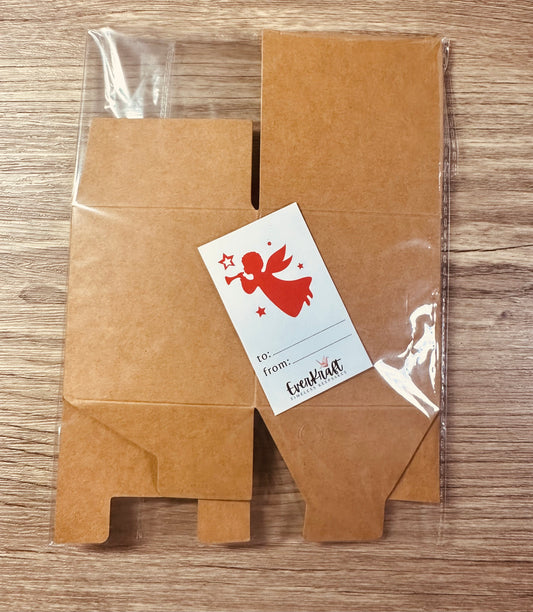 Box with Tag - Brown